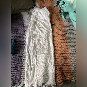 H&M white linen pants